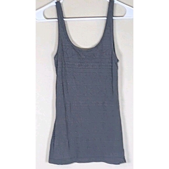 Aerie Womens Dark Gray Tank Top Textured Aztec Medium - Picture 3 of 7